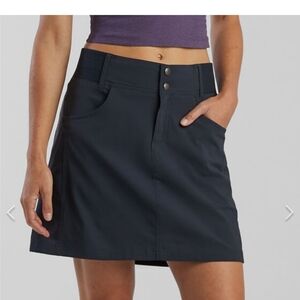 Title Nine Clamber Hiking Skort, Black, Size 10